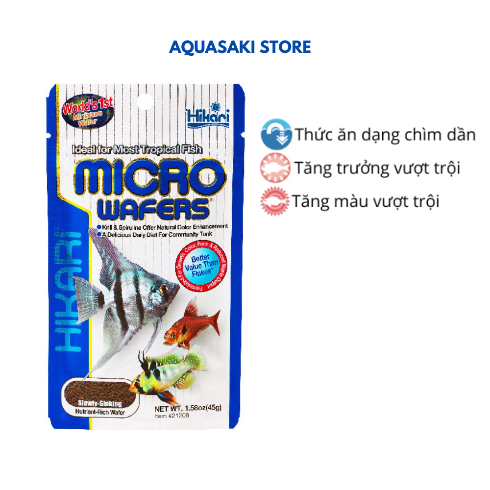 Cám cho cá thủy sinh HIKARI TROPICAL MICRO WAFERS 45g