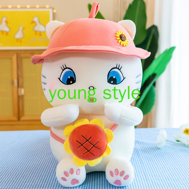 [Giá siêu rẻ] Gấu bông teddy hình mèo trắng, mèo trắng nhồi bông ngây thơ đáng yêu , hàng nhập khẩu cao cấp