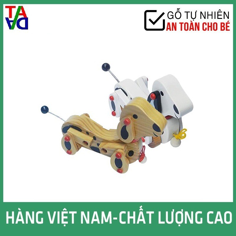 Đồ Chơi Gỗ VNXK Hợp Chuẩn, An Toàn Cho Bé - Các Con Kéo Dây Có Khớp