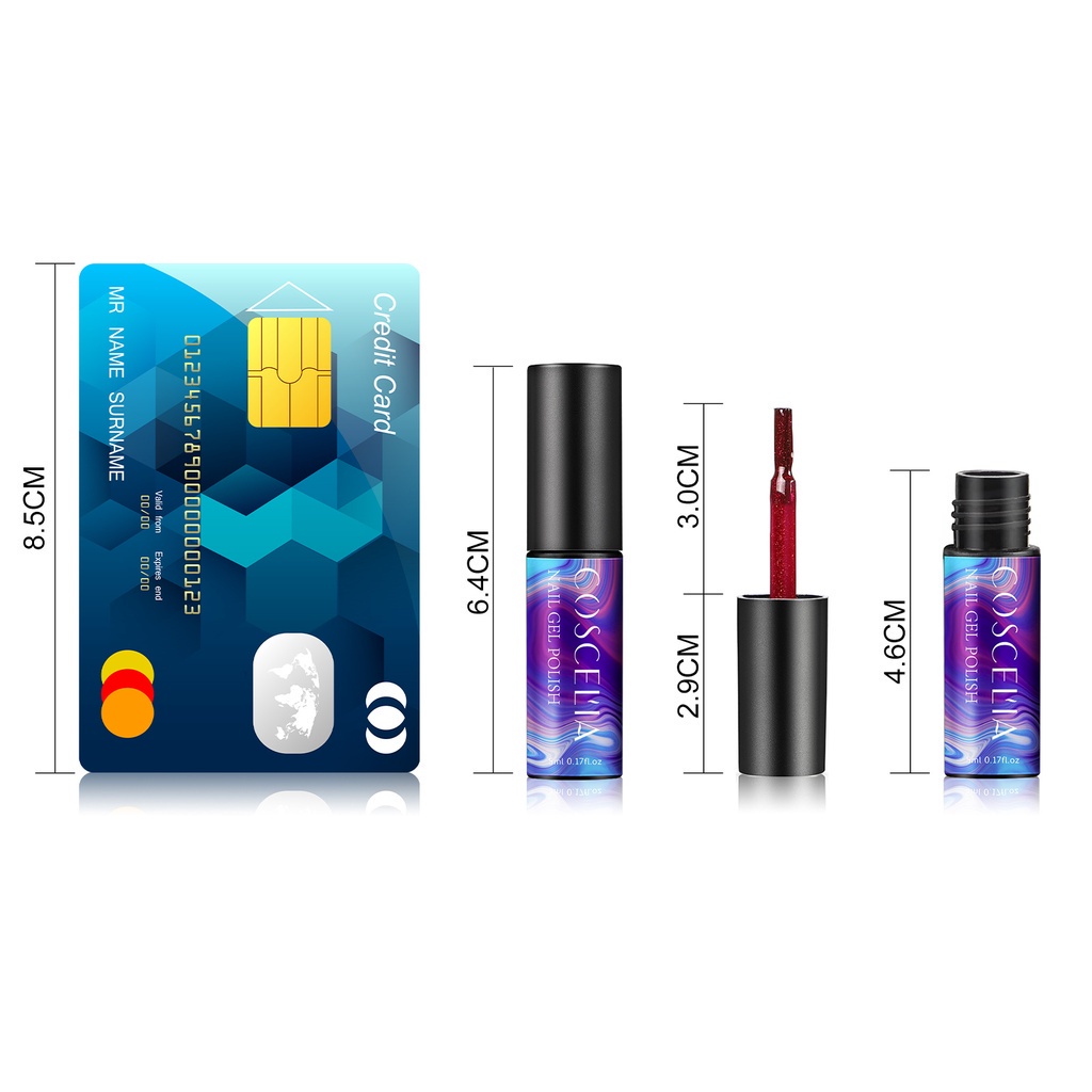 [Hàng mới về] Lọ gel sơn móng tay 5ml màu sắc từ 21-40 tùy chọn thời trang
