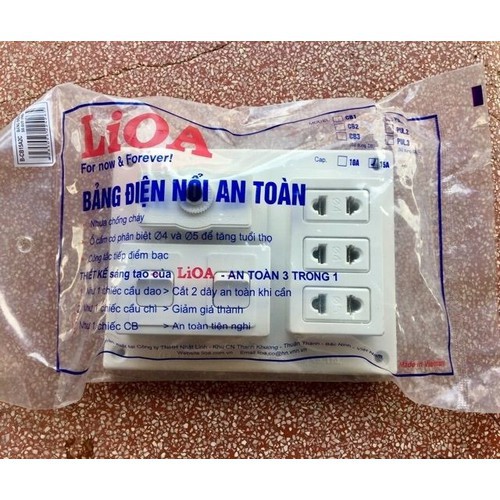 Bảng điện nổi Lioa - Bảng điện lắp sẵn - Taplo công tắc ổ cắm lioa