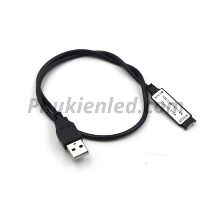 Bộ điều khiển đèn led RGB cổng USB 5V đến 24V có remote điều khiển từ xa | BigBuy360 - bigbuy360.vn