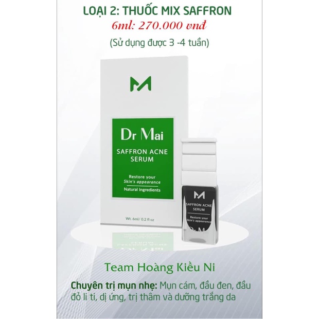 SERUM DR MAI NGUYÊN CHẤT & MIX CHÍNH HÃNG
