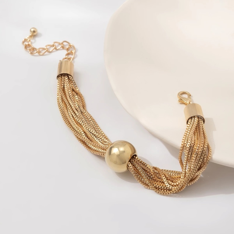 Vòng Cổ Choker Nhiều Lớp Mặt Hình Quả Cầu Lớn Sáng Tạo Cổ Điển Thanh Lịch Dành Cho Bạn Gái Làm Quà Tặng Bạn Gái