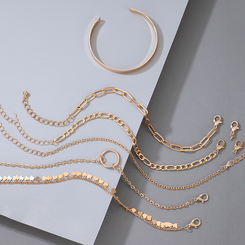 Set 6 Vòng Đeo Tay Phong Cách Bohemian Đơn Giản Dành Cho Nữ