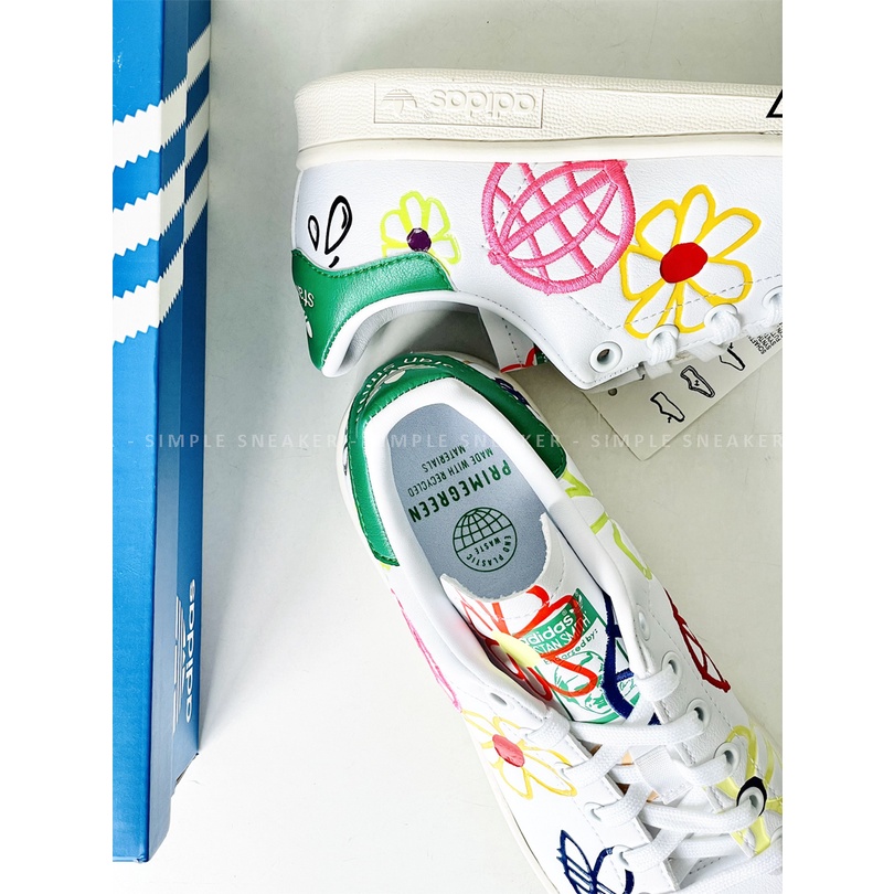 Giày Stan Smith Chính Hãng FREESHIPGiày Sneaker Thời Trang Adidas Stan Smith Lager Doodles [FX5653] - Simple Sneaker