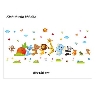 Decal dán tường Thú nhổ cà rốt số 2