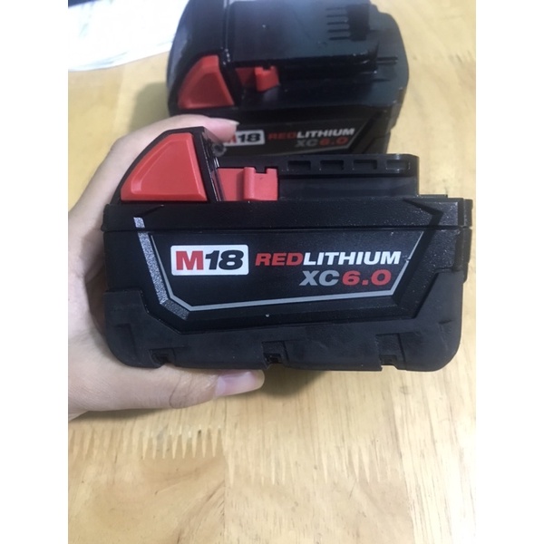 pin Milwaukee 18v 6.0AH Red lithium-ion