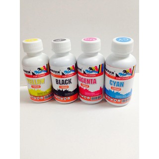 mực in màu Canon dye uv inksun và 1 tập giấy cp2