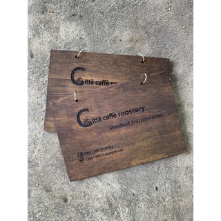 Combo 3 Menu gỗ 2 bìa khổ A4 khổ ngang/ dọc