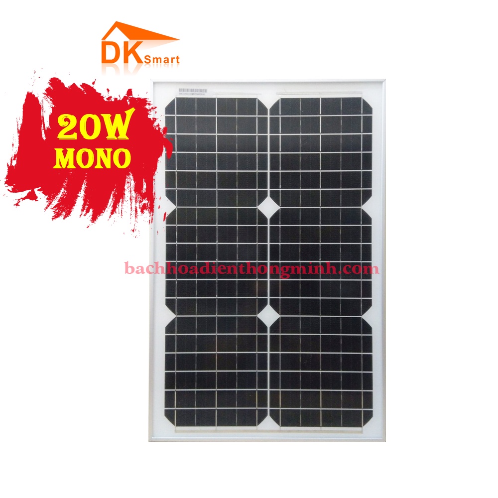 🔥 Mono 20W 🔥 Tấm Pin Năng Lượng Mặt Trời Mini Mono 20W