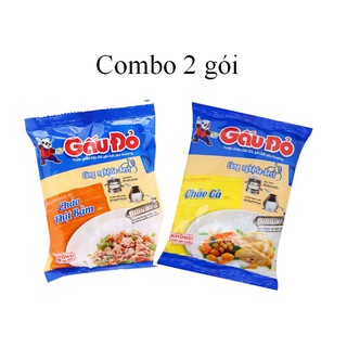 COMBO 2 GÓI CHÁO GẤU ĐỎ 50G THỊT BẰM/GÀ