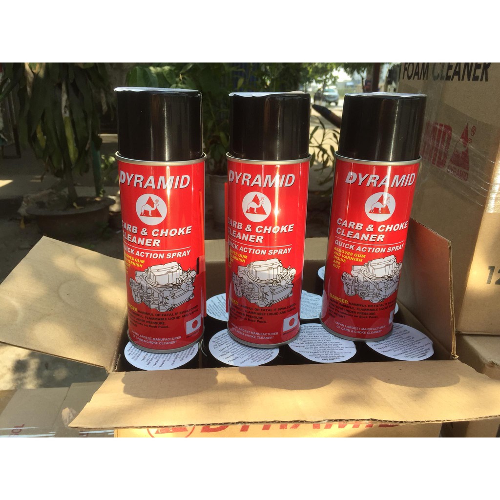 Chế Hòa Khí Dyramid 450ml Dung Dịch Tẩy Rửa Cao Cấp Dành Cho Ô tô Xe Máy