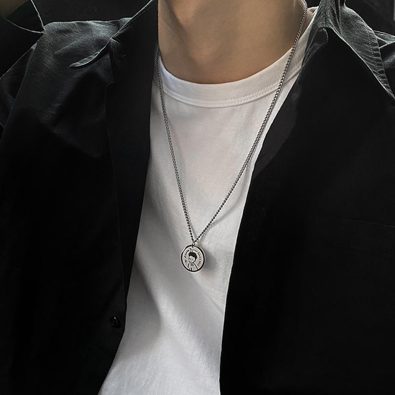 Dây Chuyền Vòng Cổ Nam Nữ Prince hoàng tử Chất Liệu Titan Trắng Bạc Không Gỉ Cá Tính Thời Trang Hàn Quốc - Maxshopdoc