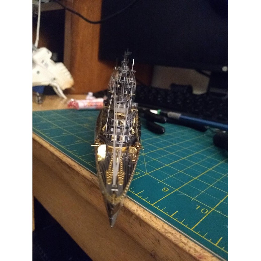 Mô hình 3D Piececool mô phỏng tàu chiến Nagato, cực đẹp và chi tiết