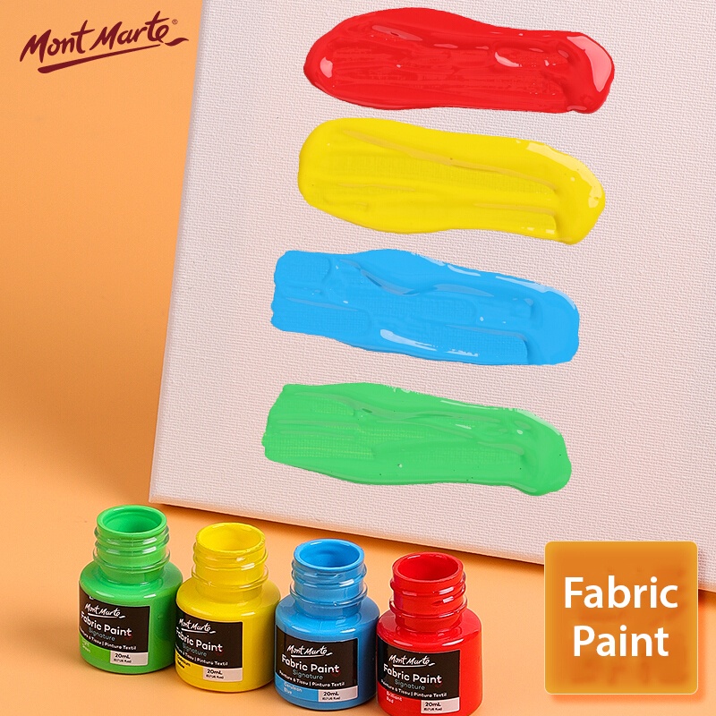 Bộ 8 Màu Vẽ Vải Fabric Paint Mont Marte x 20ml - PMHS0022