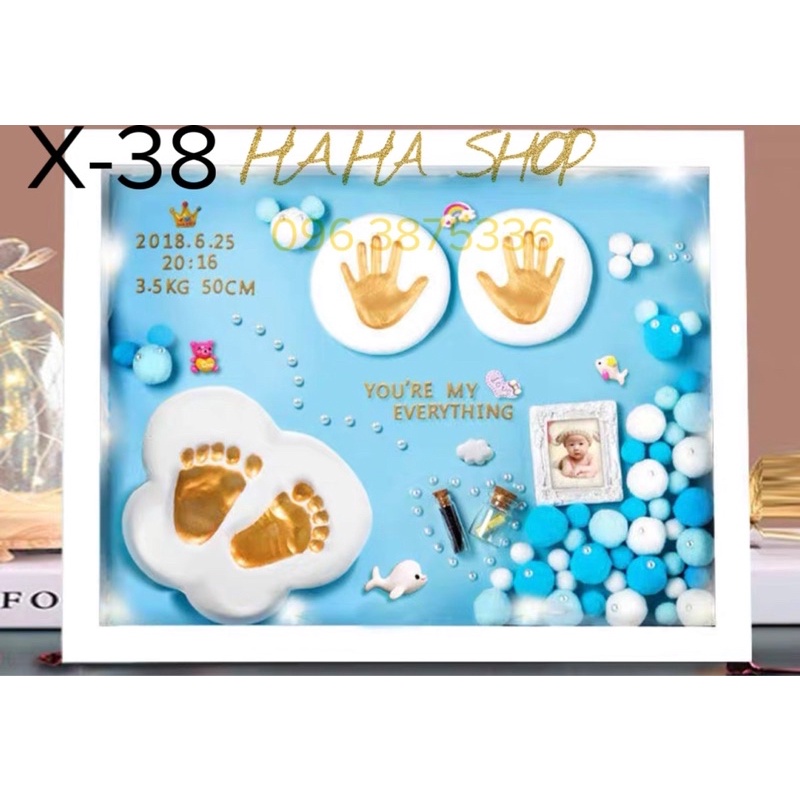 Khung in dấu tay chân cho bé