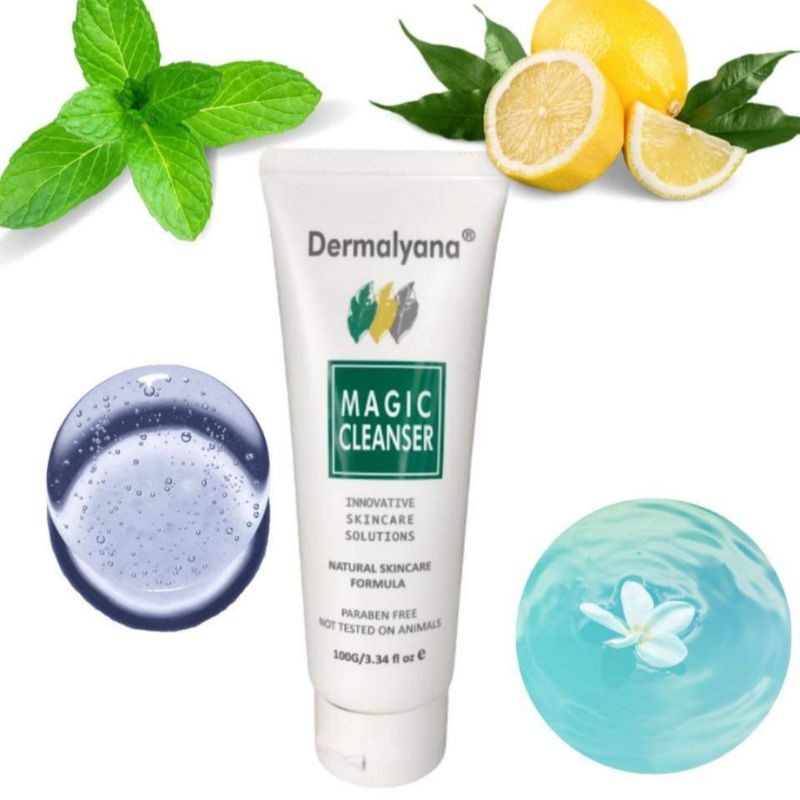 Sữa rửa mặt tẩy tế bào chết, ngăn ngừa mụn Dermalyana Magic Cleanser