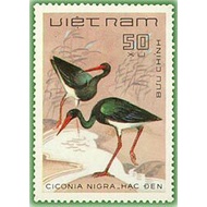Tem sưu tập MS 431 Tem CTO Việt Nam Chim đồng nước 1983