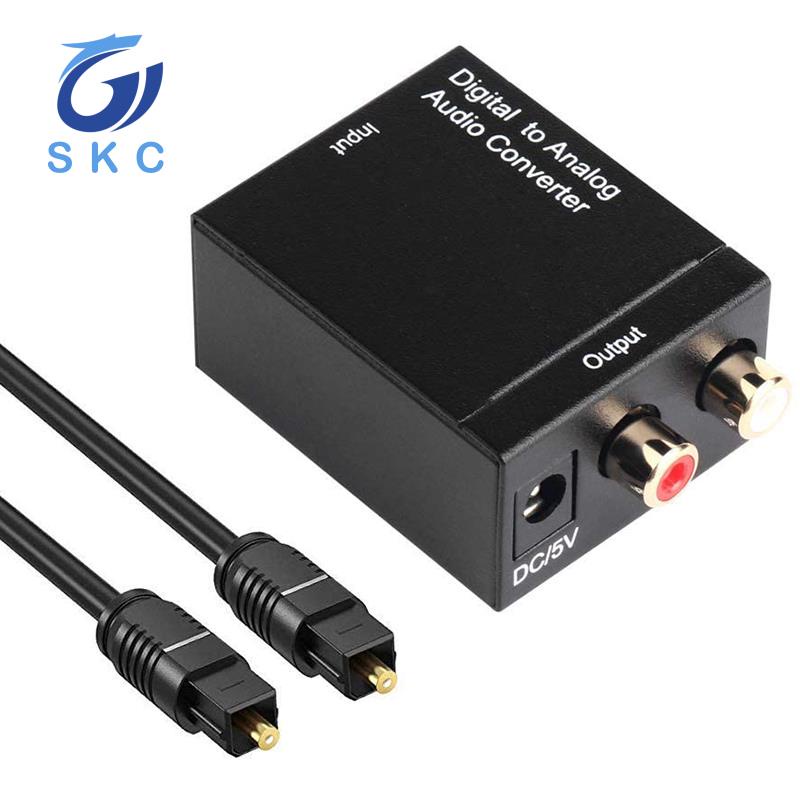 Digital to Analog Audio Converter Optical (SPDIF/Toslink)and RCA(L/R)