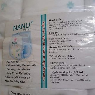 Bỉm quần nanu xuất nhật M 100 L 100 Xl 100 Xxl 100
