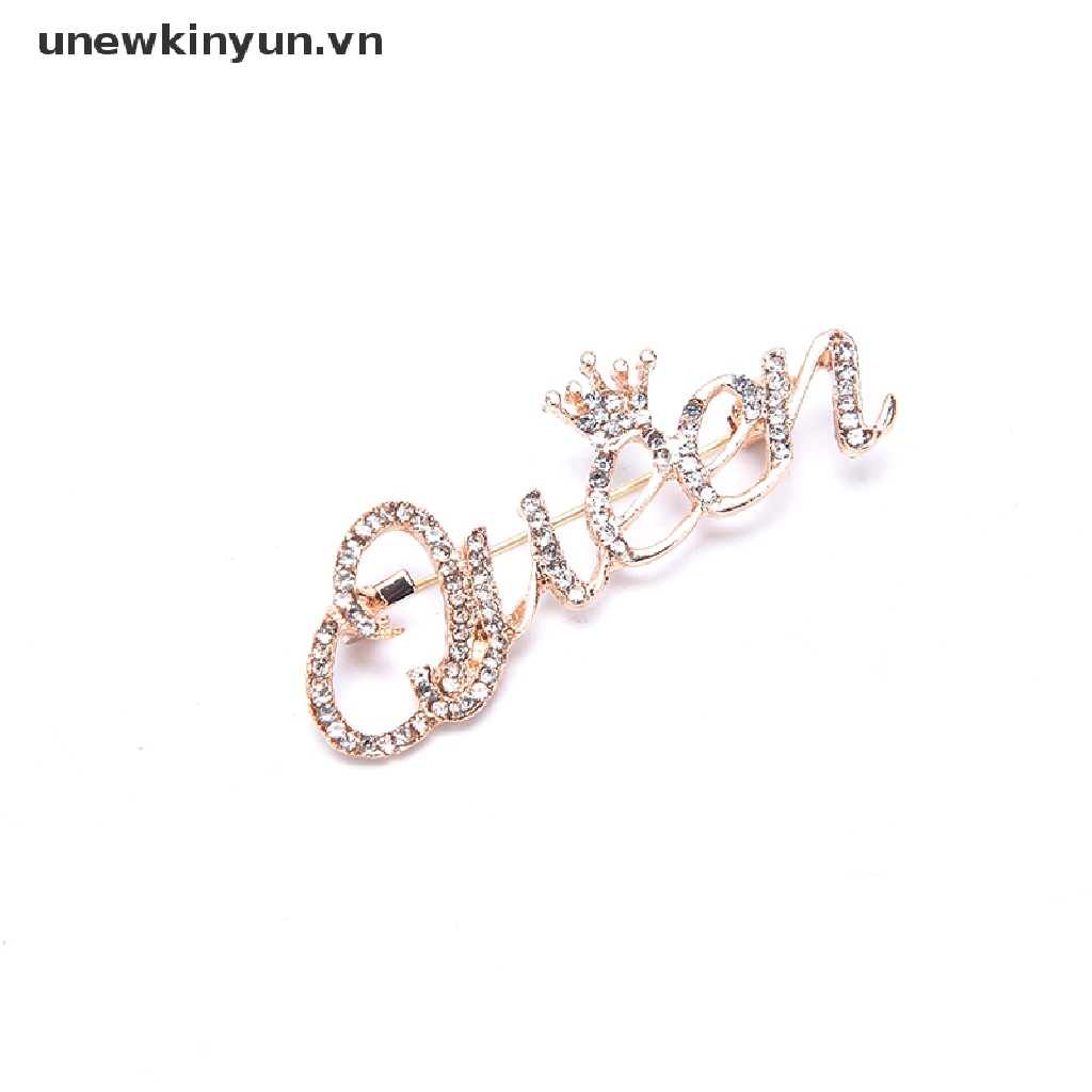 Trâm Cài Áo Hình Vương Miện Có Đính Đá Hợp Thời Trang Cho Nữ