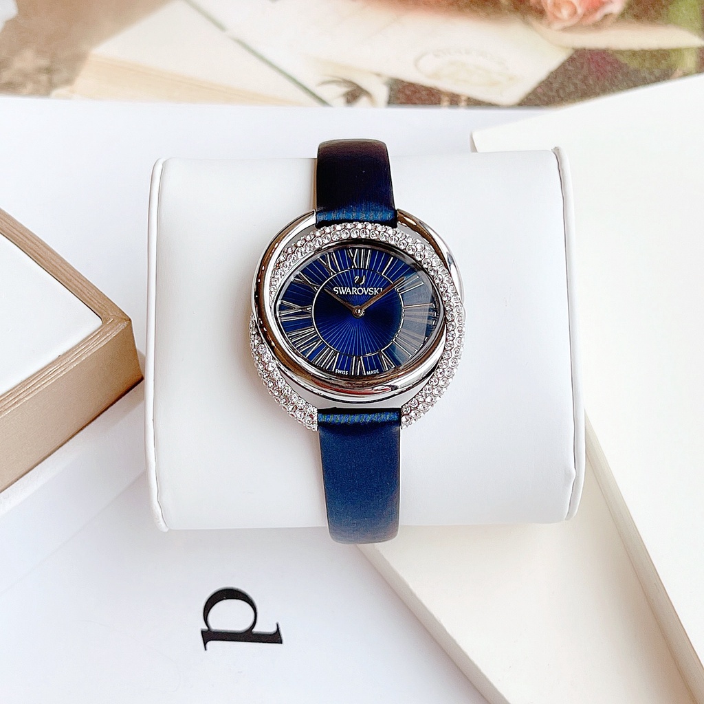 Đồng hồ nữ dây da Swarovski Duo 5484376