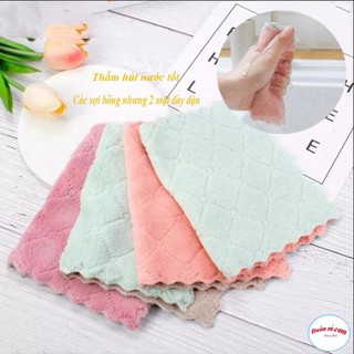 Combo 10 khăn lau bếp đa năng 2 mặt siêu sạch - br00361