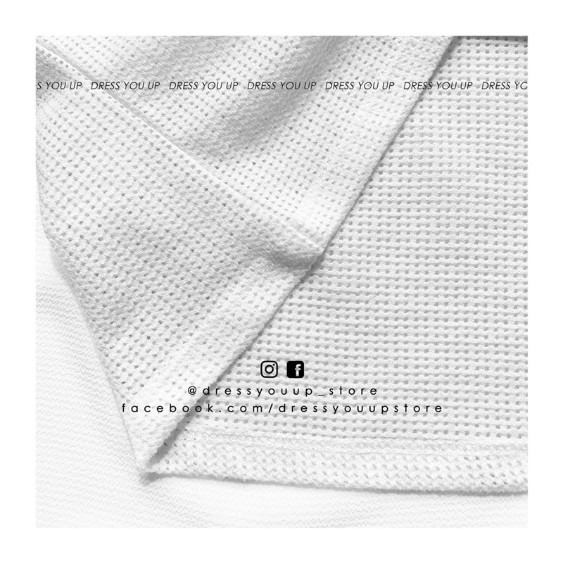 Áo tay dài see-through trắng