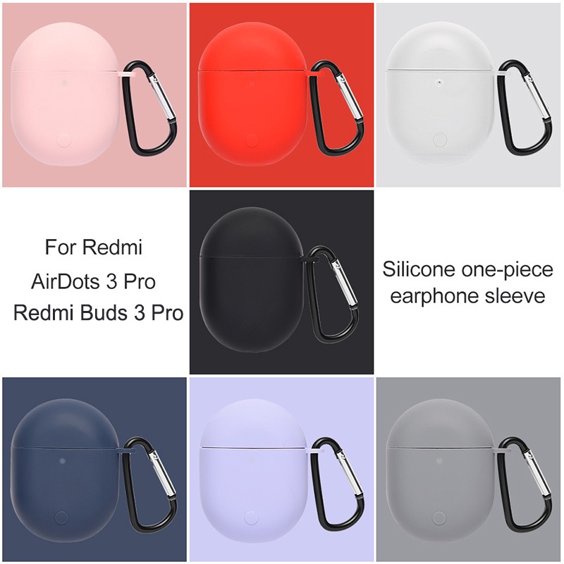 Vỏ Bảo Vệ Hộp Sạc Tai Nghe Xiaomi Redmi AirDots Buds 3 Pro Bằng Silicon Mềm Chống Rơi Màu Kẹo