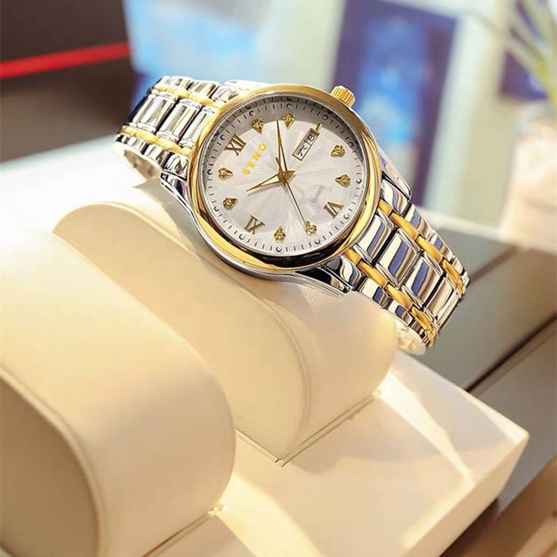 hồ đồng Authentic Swiss Automatic Machine Core Watch Male-Day Life Light không thấm nước Cặp đôi kim cương không cơ