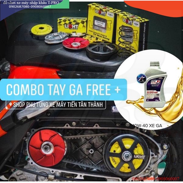 COMBO NỒI TAY GA LIGHT SPEED [TẶNG CHAI NHỚT UMA HP2000]