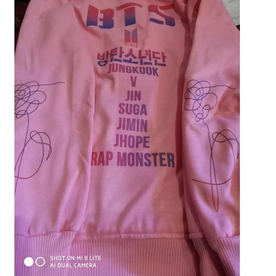 Áo Khoác Hoodie In Hình Thành Viên Nhóm Nhạc BTS JIN SUGA JIMIN JHOPE RAP MONSTER