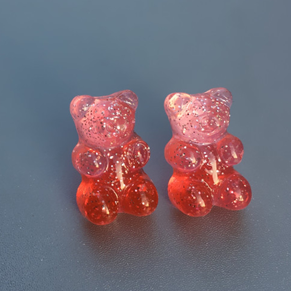 Bông Tai Hình Gấu Nhiều Màu Dễ Thương