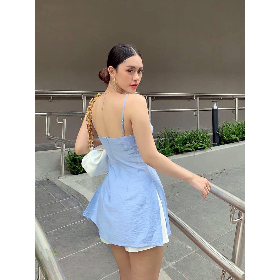 Áo 2 dây xoắn ngực xẻ (3 màu) Áo_2_dây
