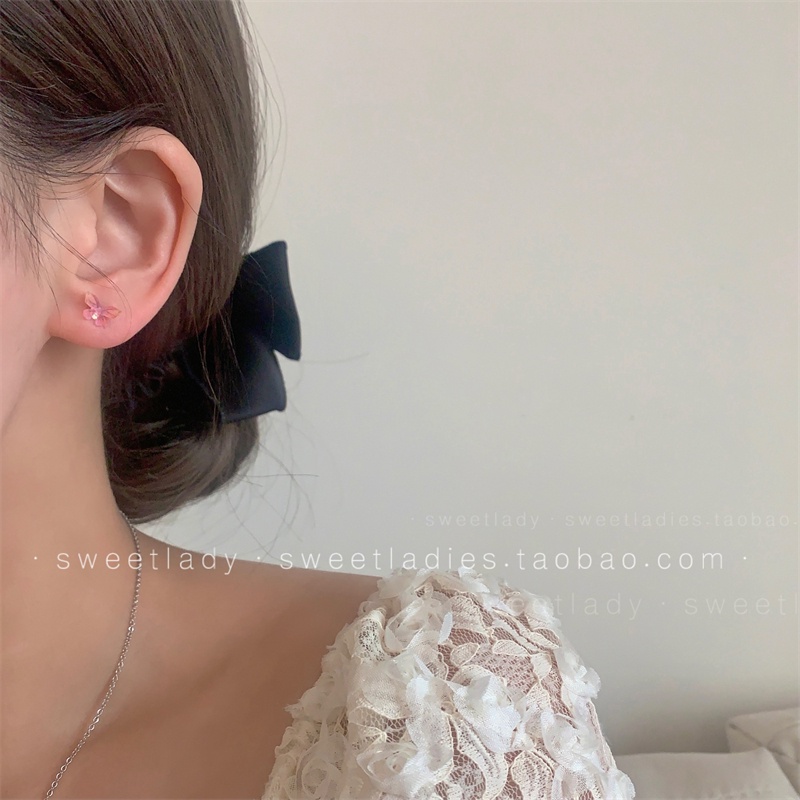 Bông Tai Mạ Bạc 925 Hình Hoa Tulip Nhiều Màu Sắc Xinh Xắn Cho Nữ
