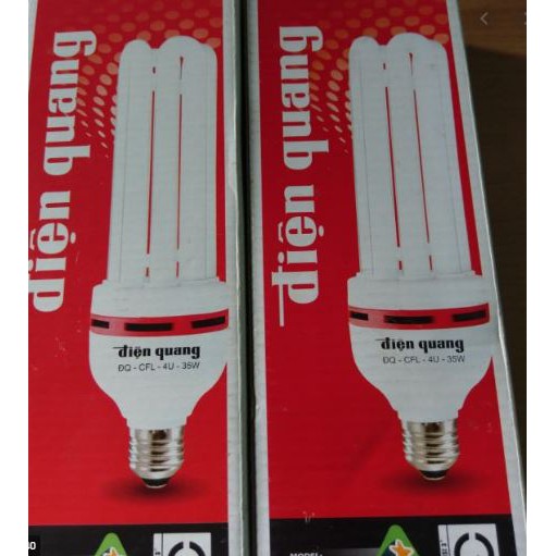 Đèn Compact Điện Quang ĐQ-CFL-4U-F14-35W,40W, 45W,50W, 55W-DL-E27