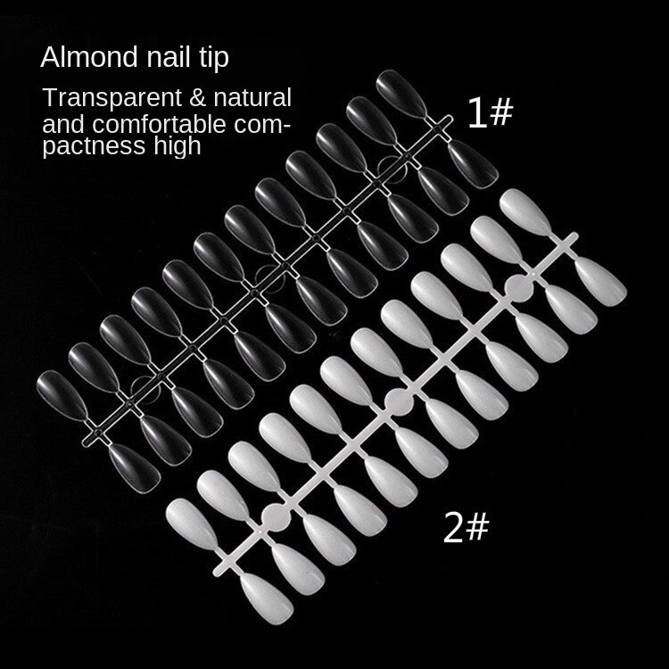 [Hàng mới về] Set 24 móng tay giả trong suốt tiện dụng