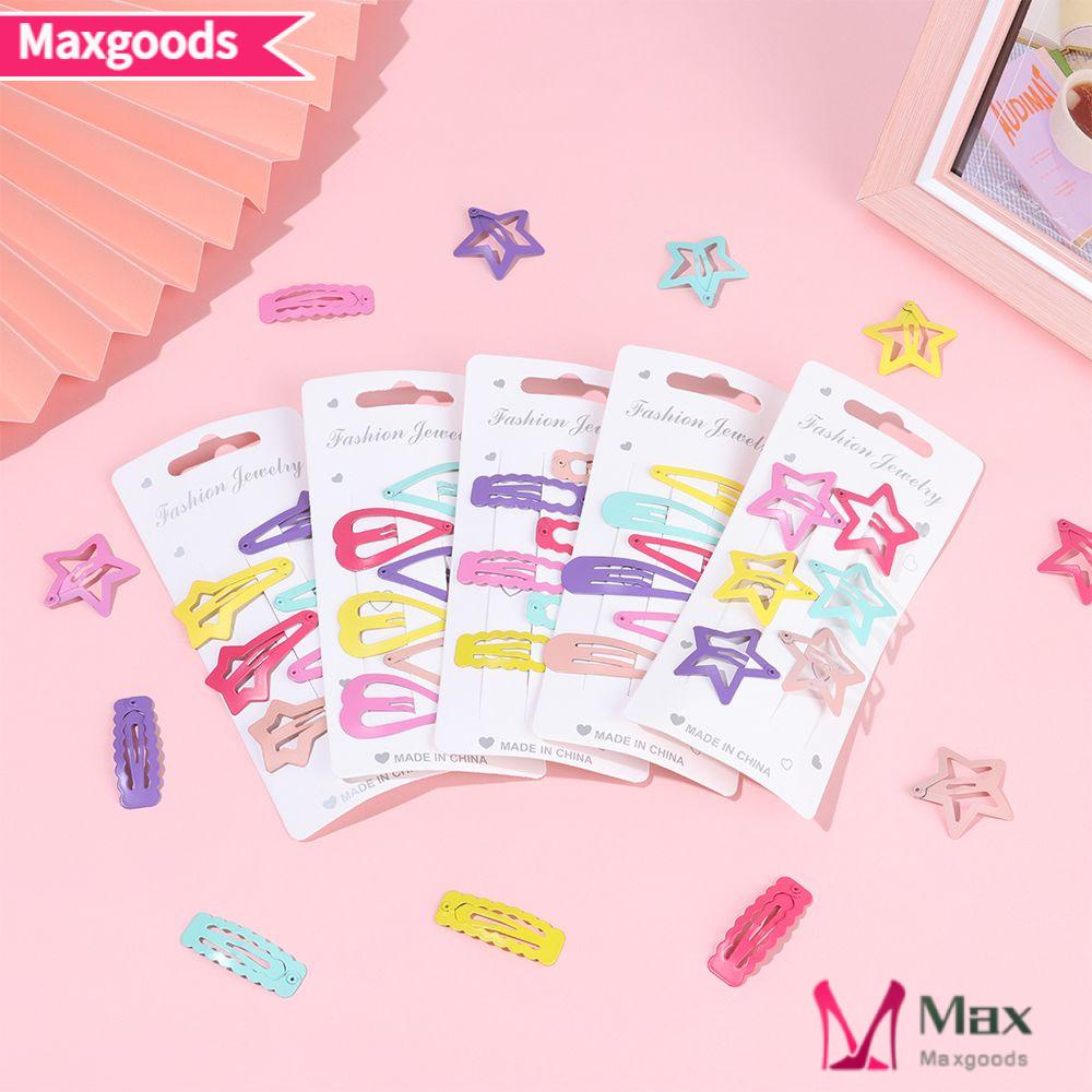 Bộ 6 Kẹp Tóc Nhiều Hình Dạng Dễ Thương Nhiều Màu Sắc