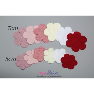 *Cánh hoa vải gấm 6 cánh dùng làm hoa trang trí may mặc, hoa cài áo, hoa phụ liệu may mặc, phụ kiện tóc