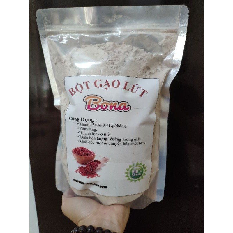 1kg bột gạo lứt sống nguyên chất ( làm bánh - giảm cân - ăn kiêng)