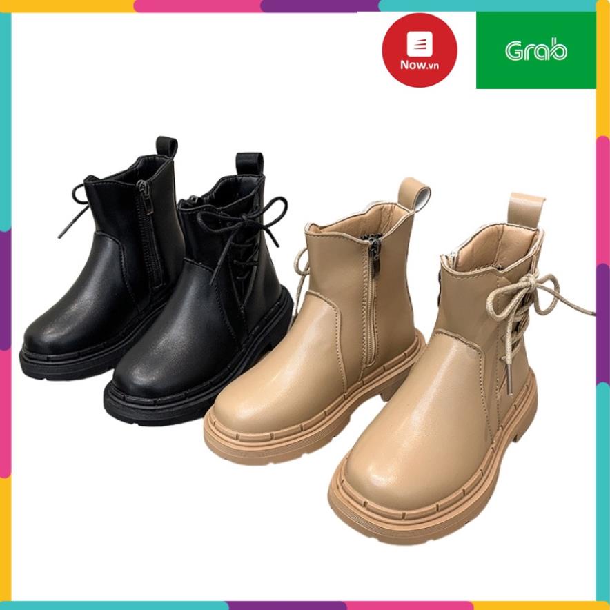 Boot da trẻ em giày bốt kiểu dáng Hàn Quốc sang chảnh cho bé hot hit