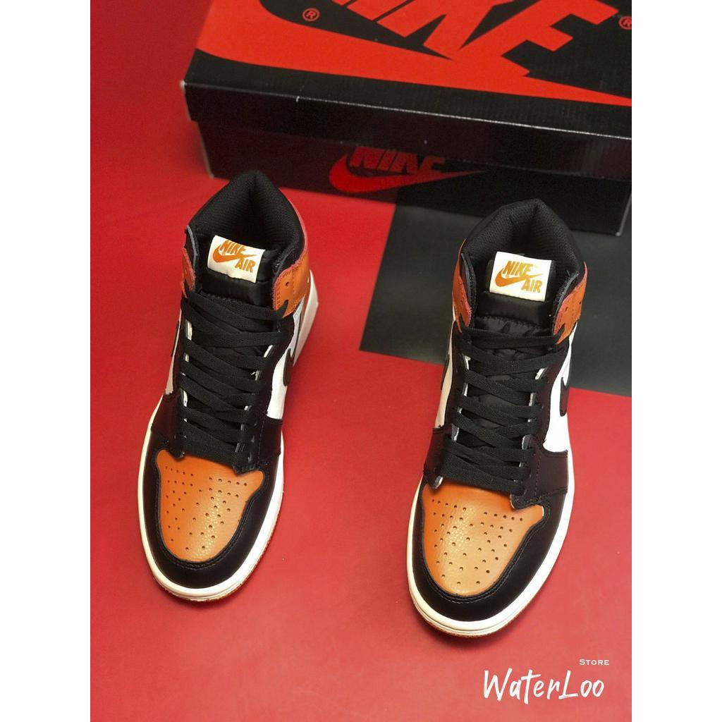 [FREESHIP+HỘP+QUÀ] Giày Thể Thao Sneakers AIR JORDAN 1 Retro High Shattered Backboard màu cam đen mũi cam