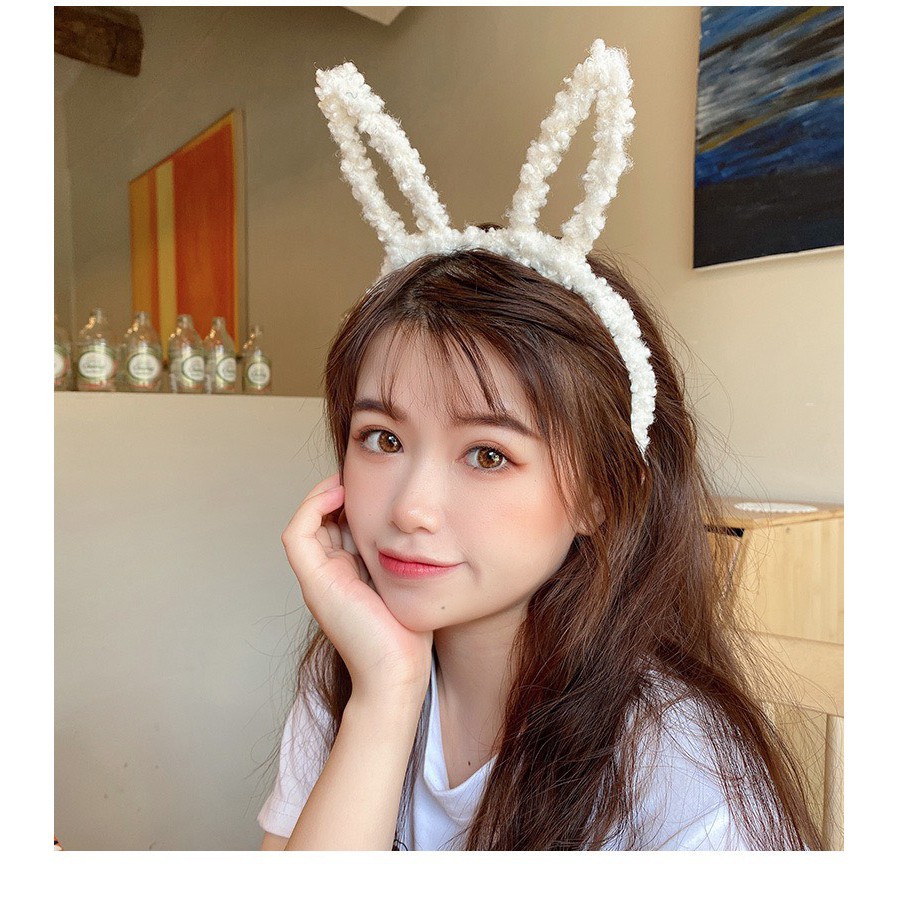 Băng đô cài tóc hình tai thỏ xinh xắn