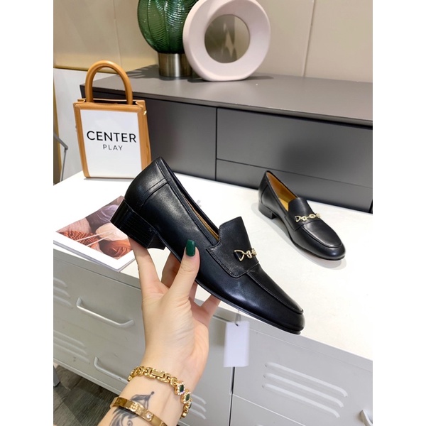 Giày lười da cho nữ thiết kế sang trọng thương hiệu Gucci GC cao cấp