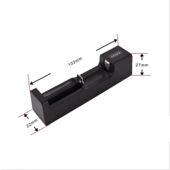 Sạc Pin 18650, 18350, 18500, 14650,16650, 6340,14500, 10440 - Sạc pin 3.7V, Sạc Pin 4.2V - Sạc USB đơn