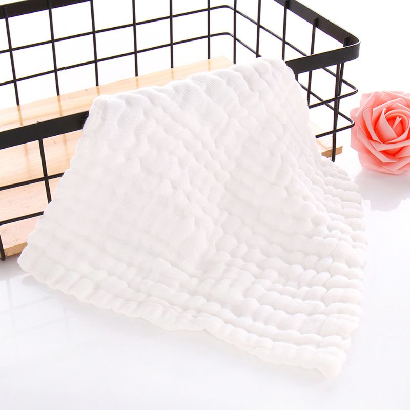Set 5 Khăn Lau Nước Bọt Bằng Vải Cotton Muslin Cho Bé