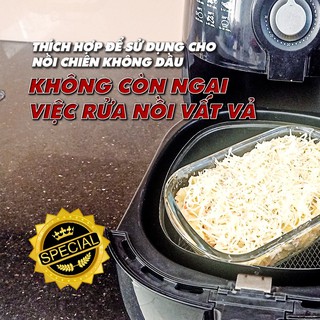 [TẶNG KÈM NẮP] Khay nướng thủy tinh chịu nhiệt PYRO 250ml-400ml-700ml-1L