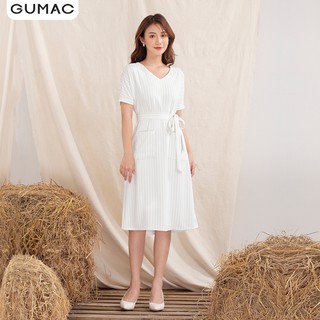 Đầm sọc tay dơi da1015 gumac