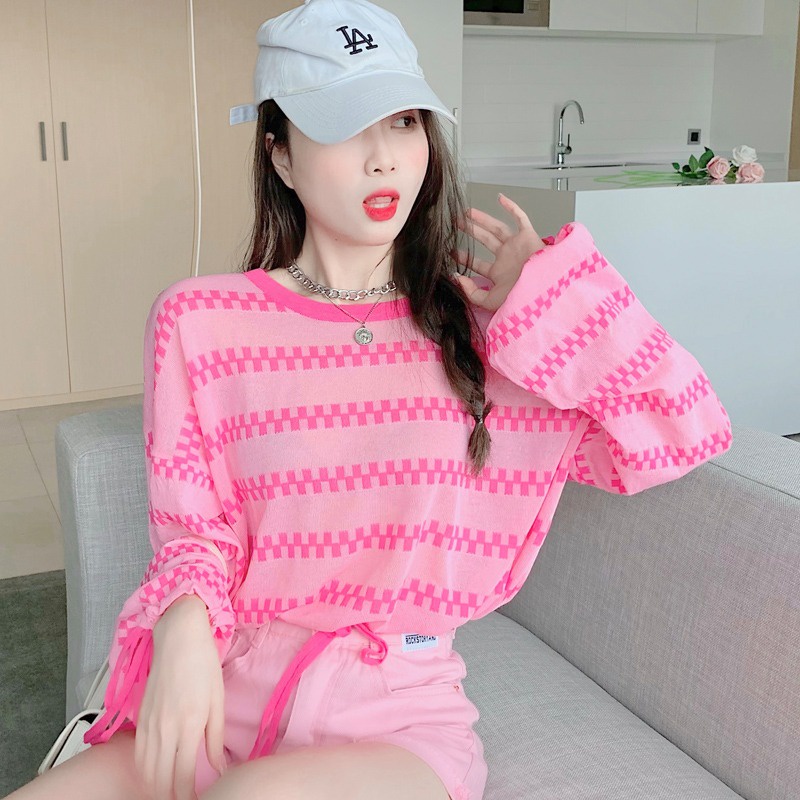 Áo dệt kim ZHELIHANGFEI tay dài kiểu phồng thời trang trẻ trung dành cho nữ